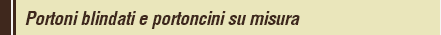 Portoni Blindati